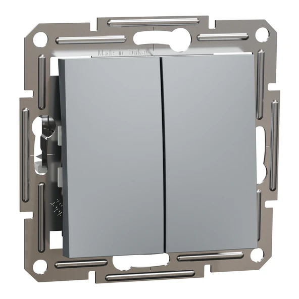 Schneider Electric EPH1100162 Asfora Çelik Liht+Liht Çerçevesiz ürün görseli 1