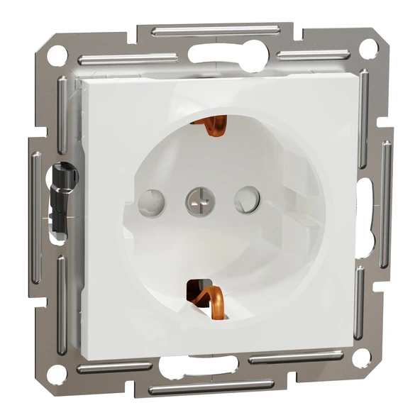 Schneider Electric EPH2970221 Asfora Beyaz Çocuk Korumalı Topraklı Priz ürün görseli 1