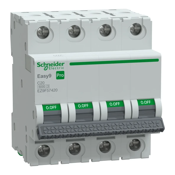 Schneider Electric EZ9F57420 4X20A C 6kA Otomatik Sigorta Easy9 Pro ürün görseli 1