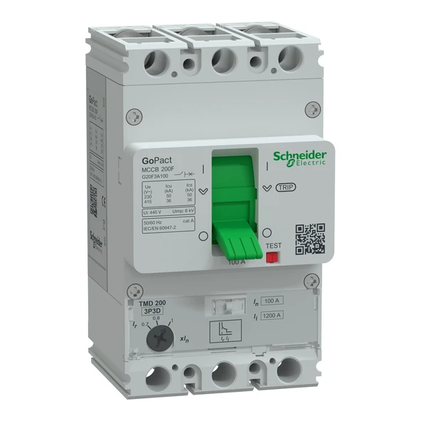 Schneider Electric G20F3A100 3x100A 36kA TMŞ 70-100A Ayarlı GoPact ürün görseli 1