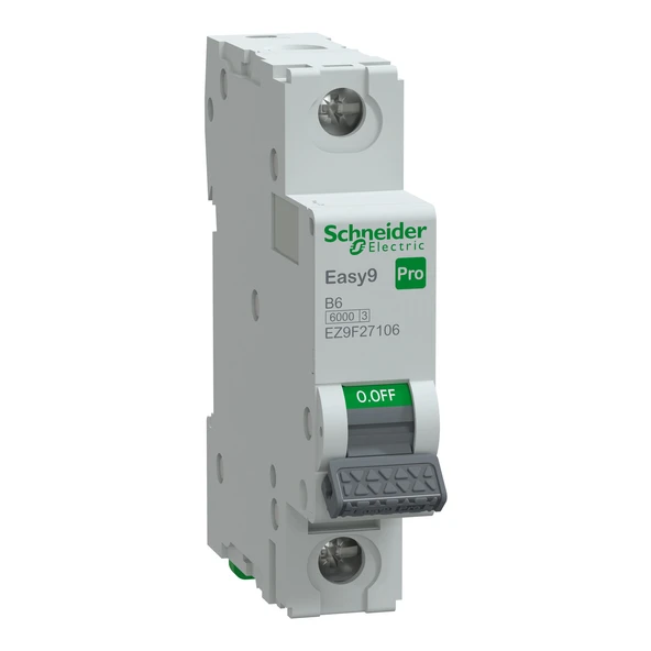 Schneider Electric EZ9F27106 1X6A B 6kA Otomatik Sigorta Easy9 Pro ürün görseli 1