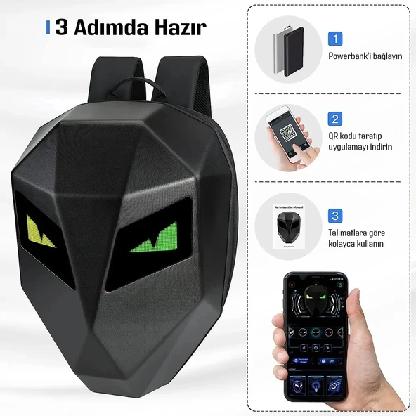 LED KNIGHT SIRT ÇANTASI STANDART - Resim 8