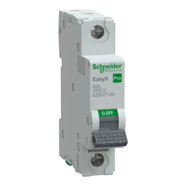 Schneider Electric EZ9F27120 1X20A B 6kA Otomatik Sigorta Easy9 Pro ürün görseli 1