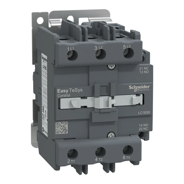 Schneider Electric LC1E95M5 3X95A 45kW 220AC 1NA+1NK Kontaktör ürün görseli 1