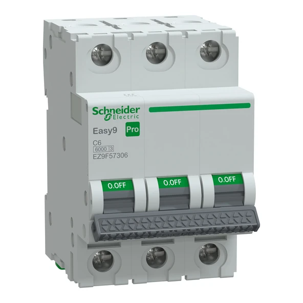 Schneider Electric EZ9F57306 3X6A C 6kA Otomatik Sigorta Easy9 Pro ürün görseli 1