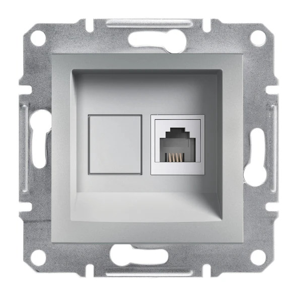 Schneider Electric EPH4100161 Asfora Alüminyum 1xRJ11 Telefon Prizi ürün görseli 1