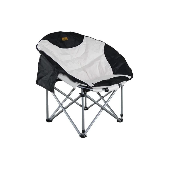 Madfox Moonchair Deluxe Katlanır Kamp Sandalyesi Siyah-Gri ürün görseli 1