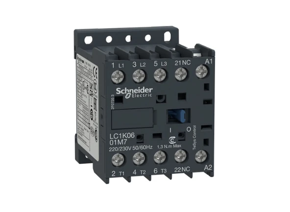 Schneider Electric LC1K0601M7 6A 220VAC Kontaktör ürün görseli 1