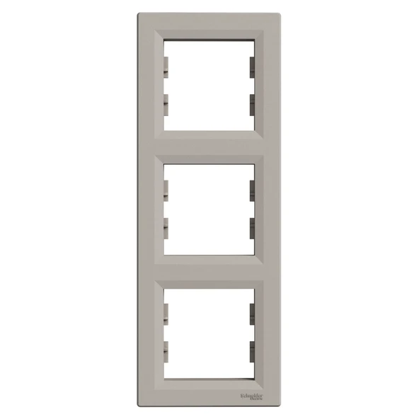 Schneider Electric EPH5810369 Asfora Bronz Üçlü Çerçeve Dikey ürün görseli 1