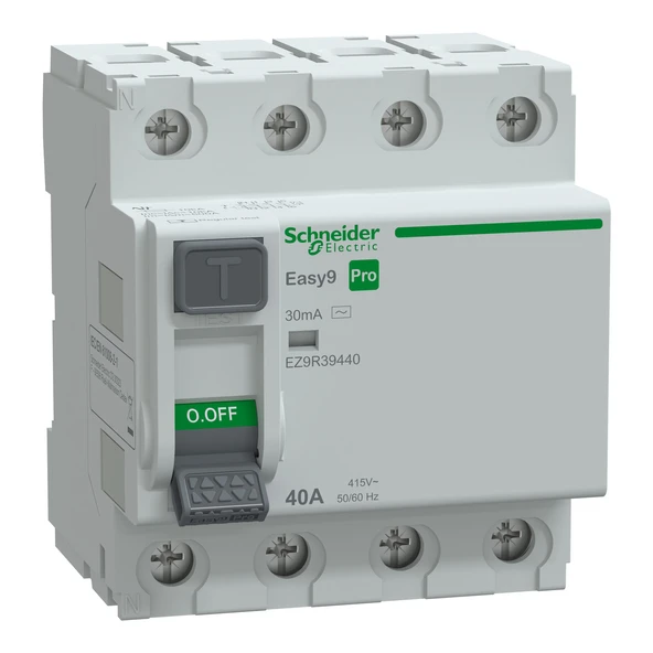 Schneider Electric EZ9R39440 4X40A 30mA Kaçak Akım Rölesi Easy9 Pro ürün görseli 1