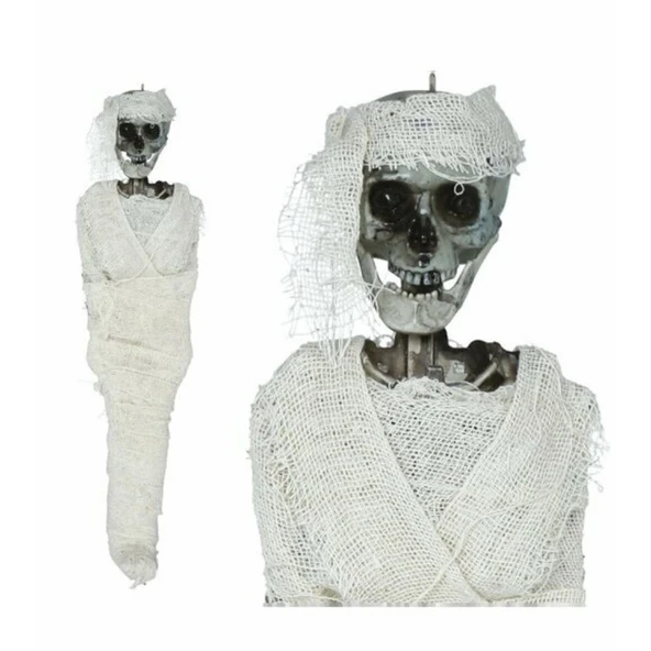 Halloween Cadılar Bayramı İskelet Mumya Dekor Süs 1 Adet ürün görseli 1