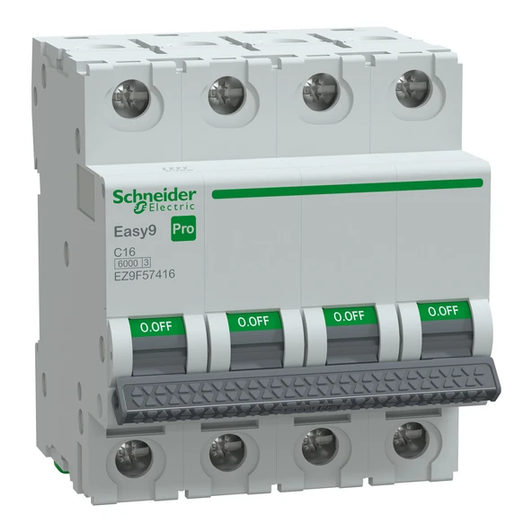 Schneider Electric EZ9F57416 4X16A C 6kA Otomatik Sigorta Easy9 Pro ürün görseli 1