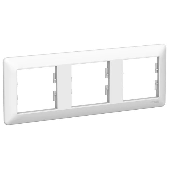 Schneider Electric EPH5805321 Asfora EM Beyaz Üçlü Çerçeve Yatay ürün görseli 1