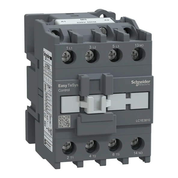 Schneider Electric LC1E3810M5 3X38A 18.5kW 220AC 1NA Kontaktör ürün görseli 1