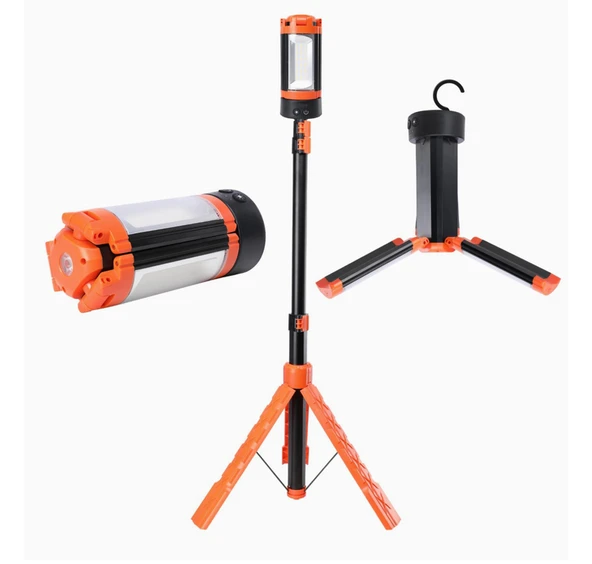 Wison Ws-623 Katlanabilir Tripodlu Şarjlı Kamp Işığı 3500 Lumen LED Fener ürün görseli 1