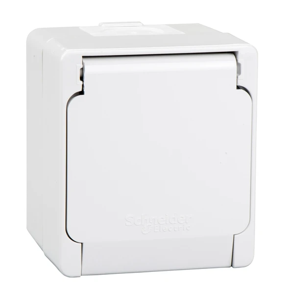 Schneider Electric NML3100133 Nemliyer Gri Kapaklı Topraklı Priz ürün görseli 1