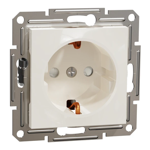 Schneider Electric EPH2970223 Asfora Krem Çocuk Korumalı Topraklı Priz ürün görseli 1