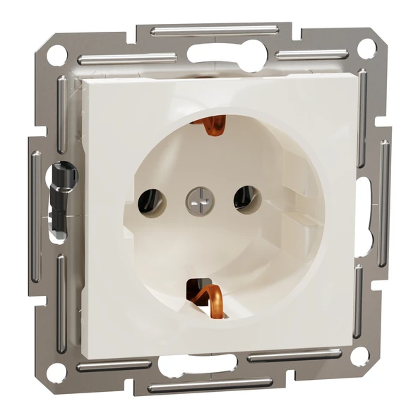 Schneider Electric EPH2970123 Asfora Krem Topraklı Priz ürün görseli 1