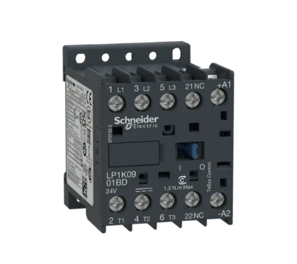 Schneider Electric LP1K0901BD 9A 24VDC 1NK Kontaktör ürün görseli 1