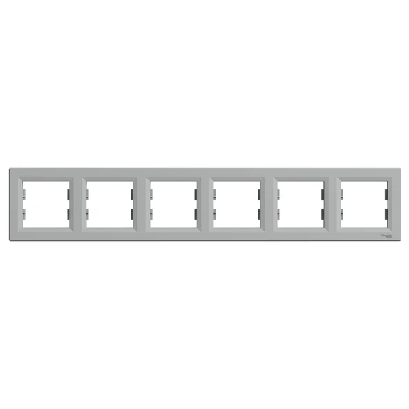 Schneider Electric EPH5800661 Asfora Alüminyum Altılı Çerçeve Yatay ürün görseli 1