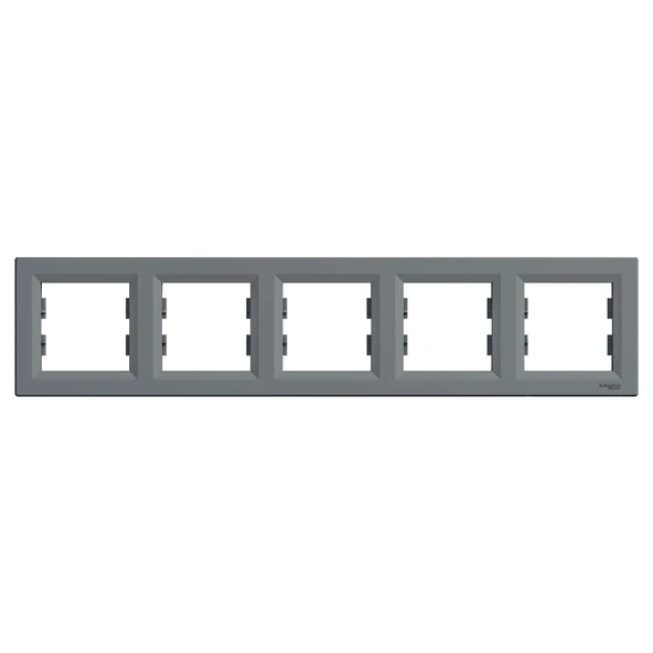 Schneider Electric EPH5800562 Asfora Çelik Beşli Çerçeve Yatay ürün görseli 1