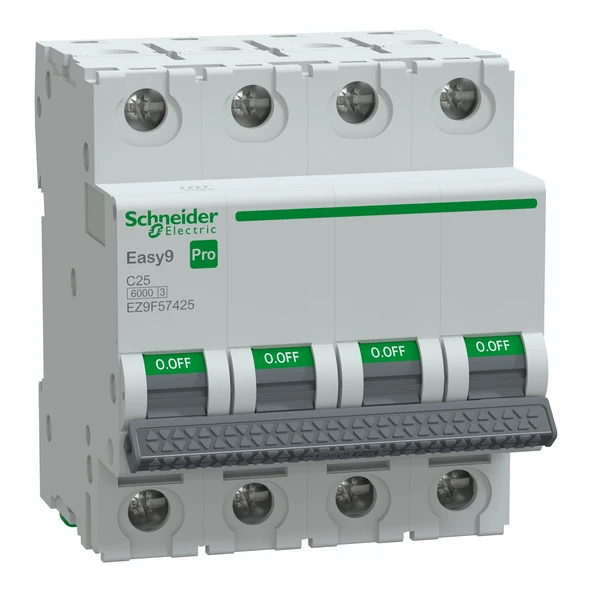 Schneider Electric EZ9F57425 4X25A C 6kA Otomatik Sigorta Easy9 Pro ürün görseli 1