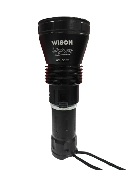 Wison Ws-5555 Şarjlı Su Altı Dalış El Feneri 120m Menzil 15w 2200 Lümen ürün görseli 1