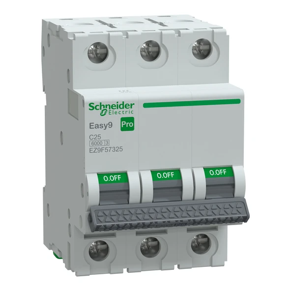 Schneider Electric EZ9F57325 3X25A C 6kA Otomatik Sigorta Easy9 Pro ürün görseli 1