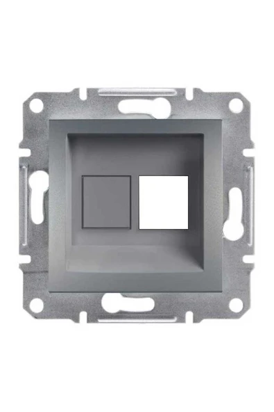 Schneider Electric EPH4300162-02 Asfora Çelik 1xRJ45 Konnektörsüz ürün görseli 1