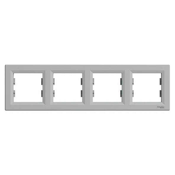 Schneider Electric EPH5800461 Asfora Alüminyum Dörtlü Çerçeve Yatay ürün görseli 1