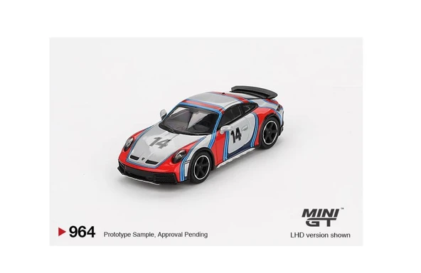 Mini GT 1/64 Porsche 911 Dakar Ice Grey Metallic "Rally 1978" ürün görseli 1