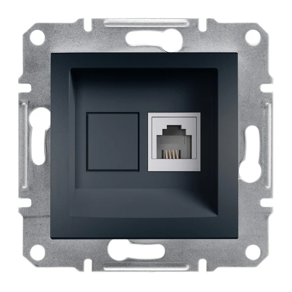 Schneider Electric EPH4100171 Asfora Antrasit 1xRJ11 Telefon Prizi ürün görseli 1