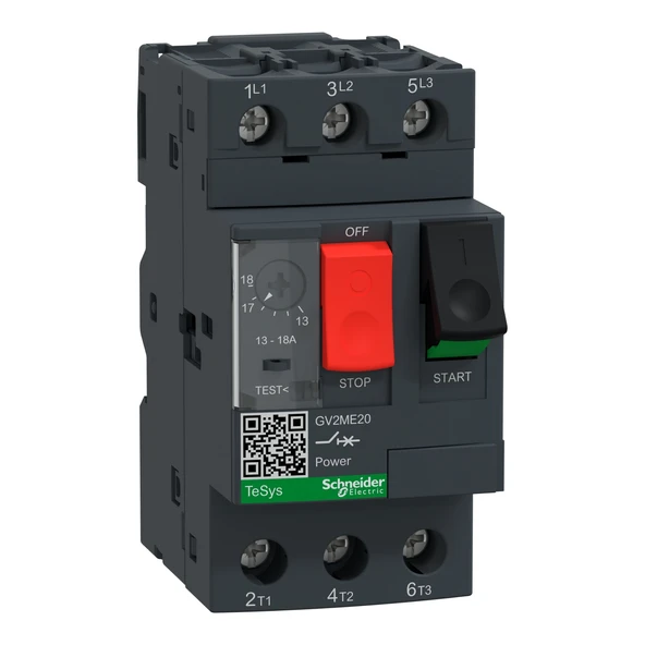 Schneider Electric GV2ME20 13-18A Motor Koruma Şalteri ürün görseli 1