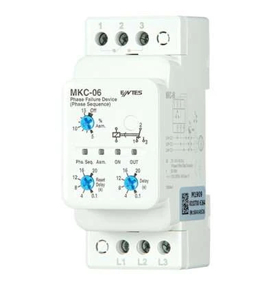 Entes M1726 MKC-06P %5-15 Nötrsüz PTC'li Motor Koruma Rölesi DIN2 ürün görseli 1