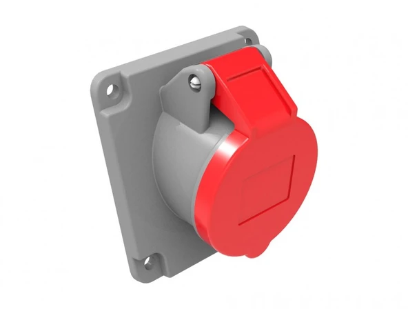 Bemis CEE Norm 5X16A 380V IP44 45 Derece Eğik Makina Prizi ürün görseli 1