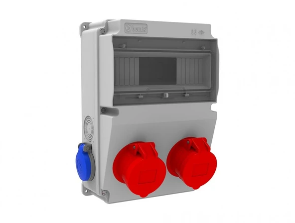 Bemis V10 5X16A Ön 2 Ad. Delikli 1X16A 2 Ad. Yan 210X300X122 IP44 Kombinasyon ürün görseli 1
