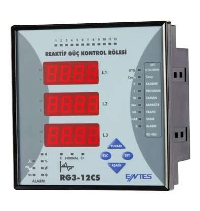 Entes M3682 RG3-12e 12 Kademe Reaktif Güç Kontrol Rölesi ürün görseli 1