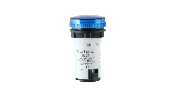 Tbloc SIL22-220 Mavi Sinyal Lambası Led 220V ürün görseli 1