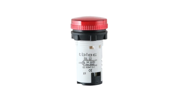 Tbloc SIL22-220 Kırmızı Sinyal Lambası Led 220V ürün görseli 1