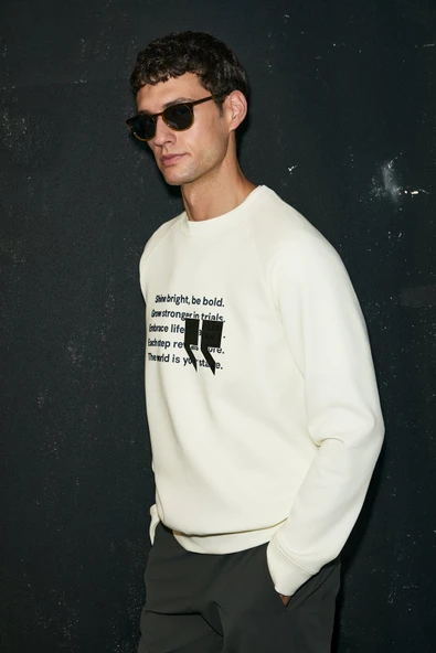 Lufian 112030174 Shadow Erkek Sweatshirt - Resim 6