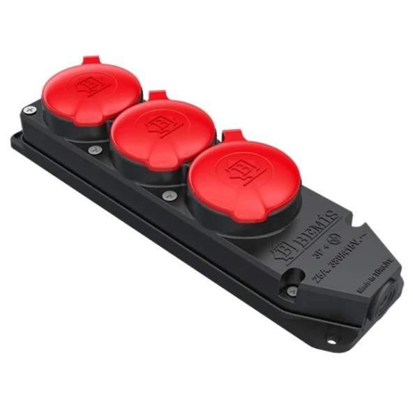 Byes 3X25A (3P+E) 380V Üçlü Grup Priz (3Ad. 3X25) IP55 ürün görseli 1
