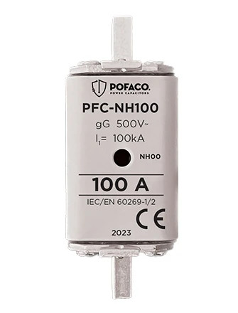 Pofaco PFC-NH100 100A NH 00 Boy Bıçaklı Sigorta ürün görseli 1