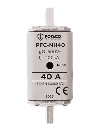 Pofaco PFC-NH40 40A NH 00 Boy Bıçaklı Sigorta ürün görseli 1