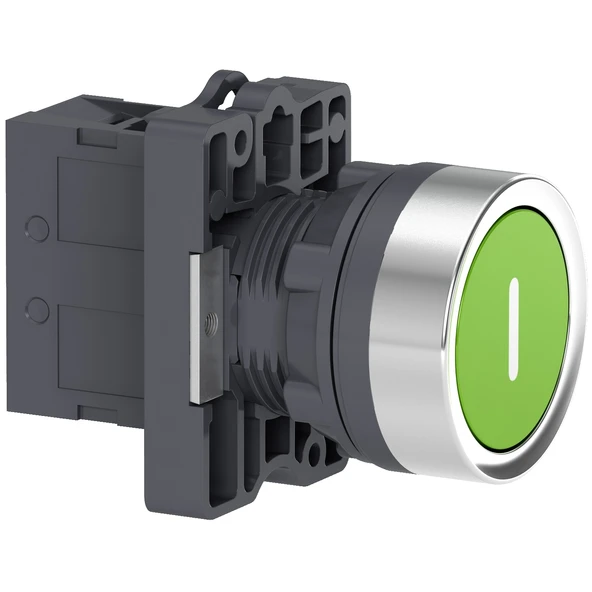 Schneider Electric XA2EA3311 22mm Yeşil İşartetli Yaylı Buton ürün görseli 1