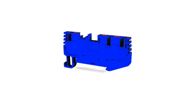 Tbloc PFT 2,5 1X2 Mavi Push-İn 1 Giriş 2 Çıkış Klemens 10'lu Paket ürün görseli 1