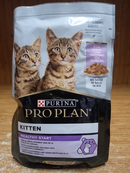 PRO PLAN Yavru Kedi Yaş Mama Sos İçinde Hindi Etli 85 GRAM X 20 ADET ürün görseli 1