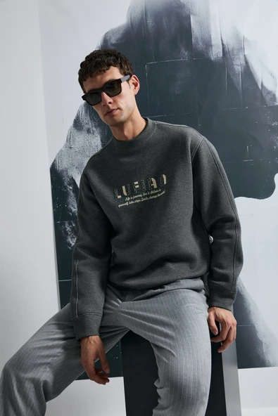 Lufian 112030178 Oracle Erkek Sweatshirt - Resim 7