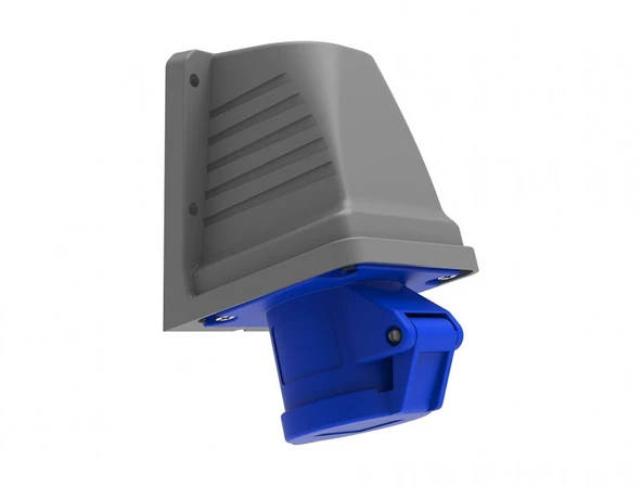 Bemis CEE Norm 3X16A 220V IP44 90 Derece Eğik Duvar Prizi ürün görseli 1