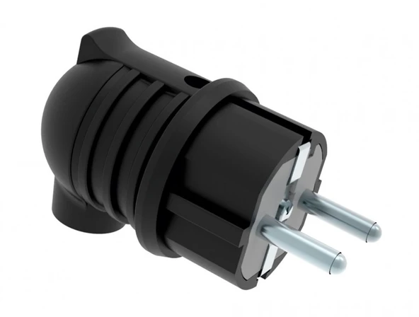 Bemis 1X16A 220V Kauçuk Eğik Fiş ürün görseli 1