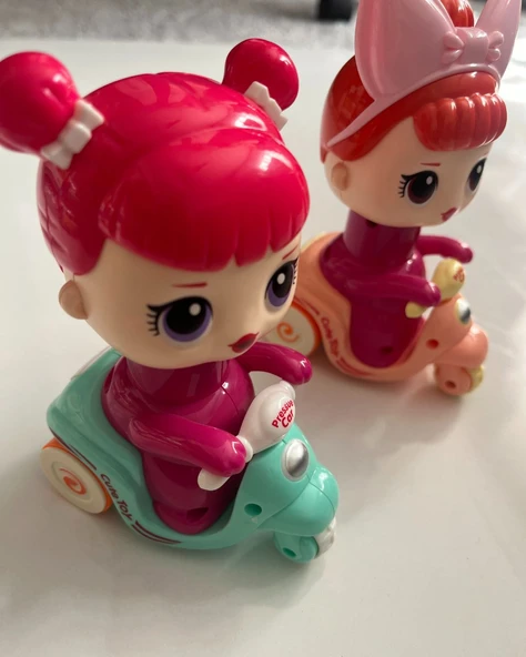 Bas Git Motorcu Bebek 10 x 14 Cm - Resim 3